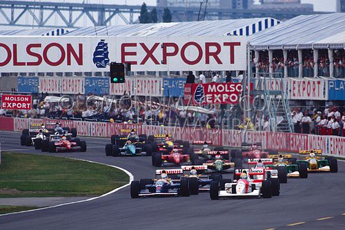 Mansell and Senna, Start GP Canada, 1992.JPG