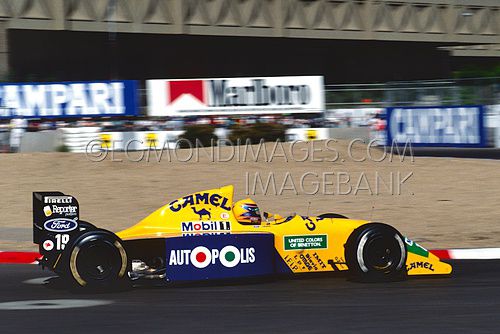 Roberto Moreno, Benetton Ford F1, GP Amerika, 1991.jpg