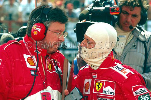 Ross Brawn and Michael Schumacher - Ferrari - GP Monaco - 2001-06.jpg