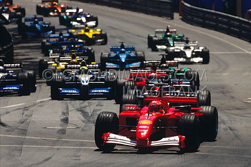 Michael Schumacher, Ferrari  F1, Start GP Monaco, 2001-B.jpg