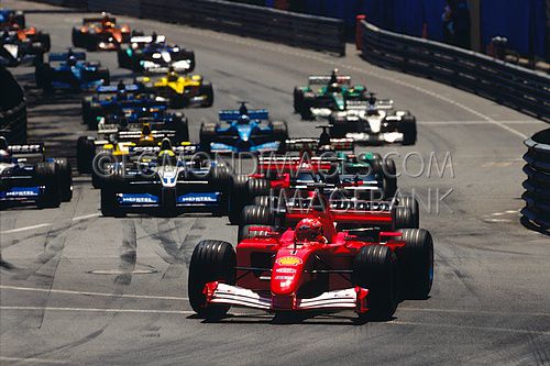 Michael Schumacher, Ferrari  F1, Start GP Monaco, 2001.jpg