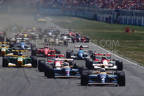 Ricardo Patrese, Williams F1, Start GP Duitsland, 1992.jpg