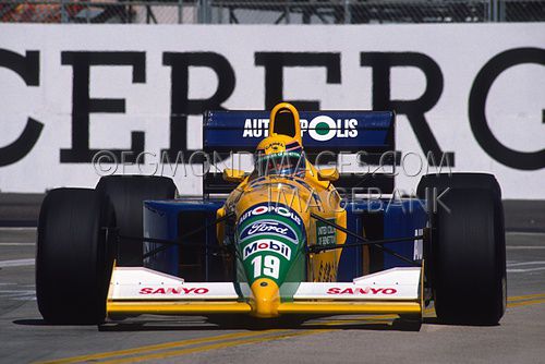 Roberto Moreno, Benetton Ford, GP America, 1991.jpg