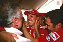 3-Michael Schumacher, Corinna, Worldchampion, GP Hongarije 2001-4.jpg