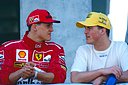 Michael and Ralf Schumacher, GP Brazil, 1998.jpg