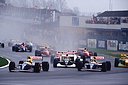 Alain Prost, Williams F1, Start European GP, Donington, 1993.jpg