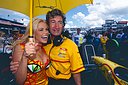 Eddie Jordan and Jordan Babe, GP England, 1997.jpg