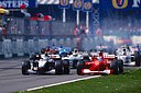 Hakkinen and Schumacher, Start British GP, 2000.jpg