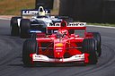 Michael and Ralf Schumacher, Ferrari F1, GP Brazilie, 2001.jpg