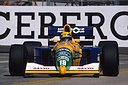 Roberto Moreno, Benetton Ford, GP America, 1991.jpg